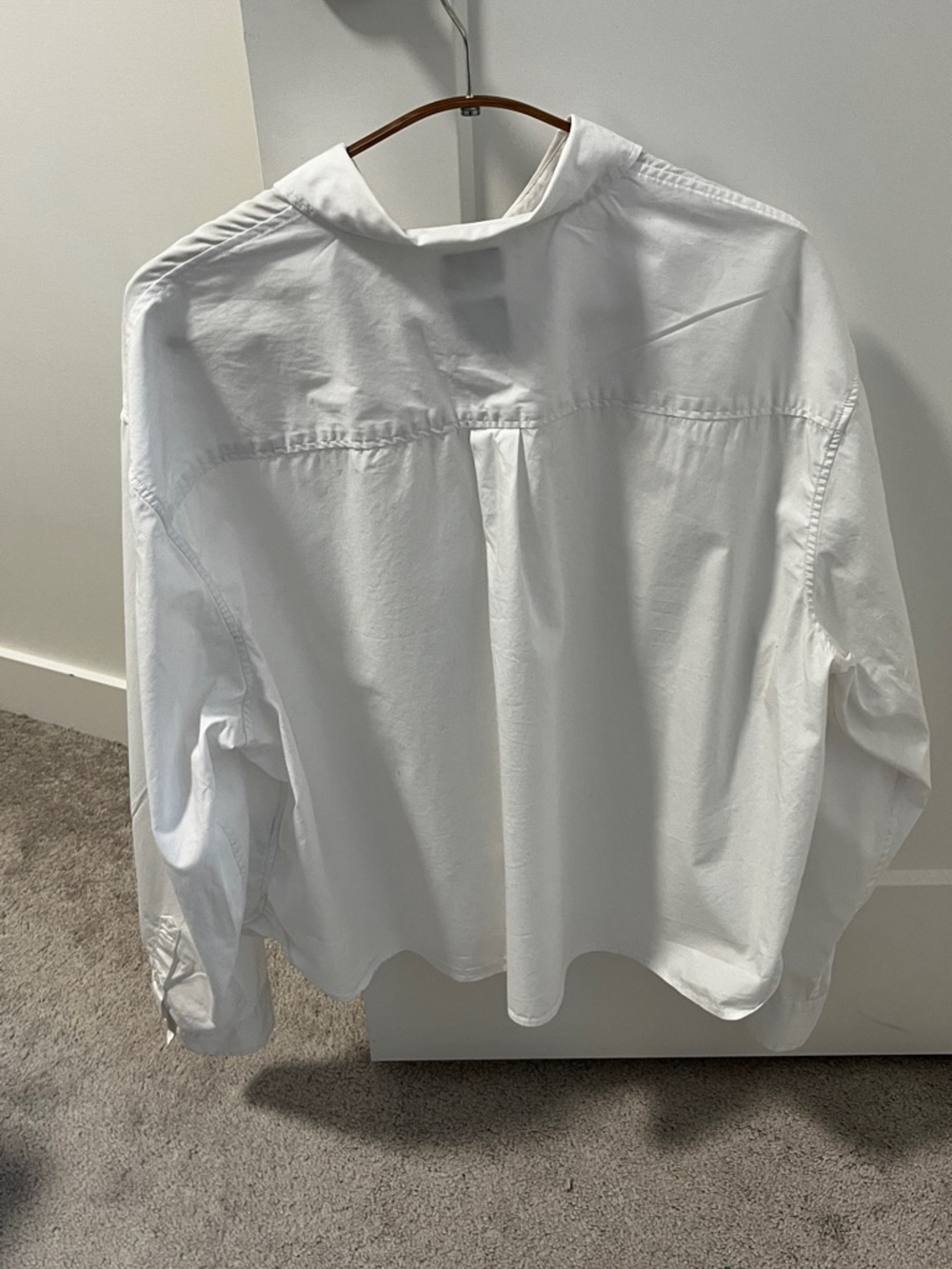 GAP White Drop-Shoulder Button-Up Shirt - Picture 3 of 3